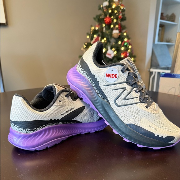 New Balance Shoes - New Balance Women's Grey and Purple Running Shoes - Wide